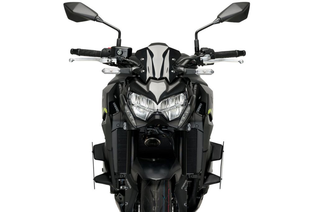 Side Spoiler Downforce van Puig voor de Kawasaki Z900 '20-24 zwart
